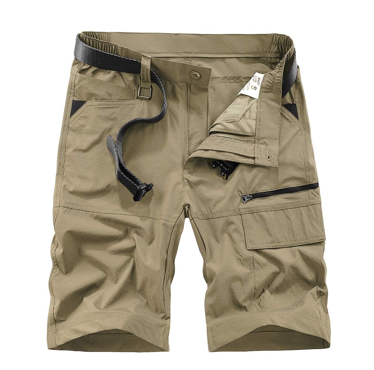 Kolongvangie Men's Outdoor Comfortable Lightweight Cargo Shorts with Multi Pockets