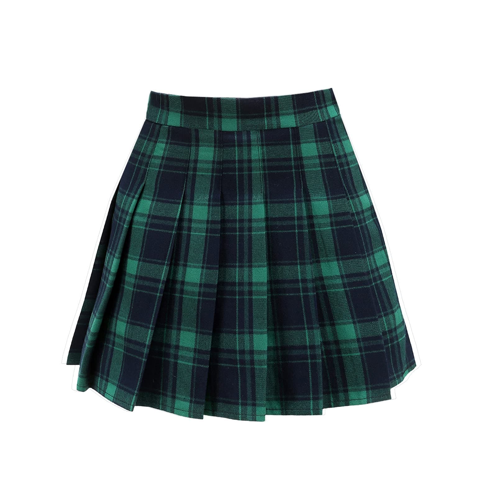 ZHANCHTONG Women's High Waist A-Line Pleated Mini Tennis Skirt