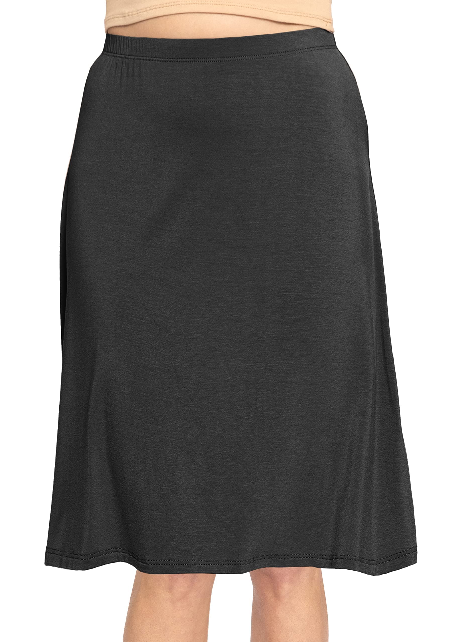 Comfortable Knee-Length Midi A-Line Skirt | Stretchy and Flowy | S-5X