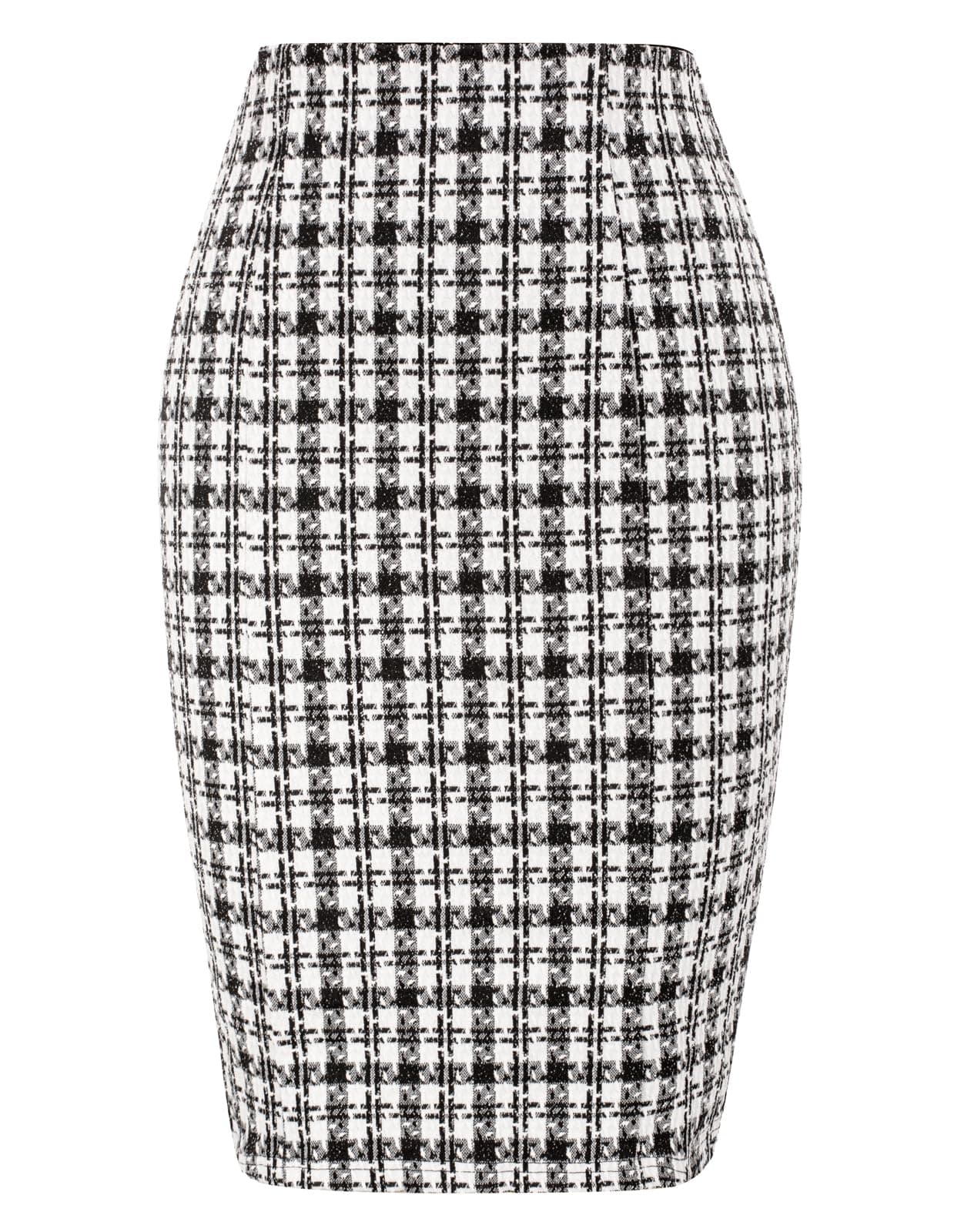 Kate Kasin Women's Knee-Length Stretchy Tweed Pencil Skirt
